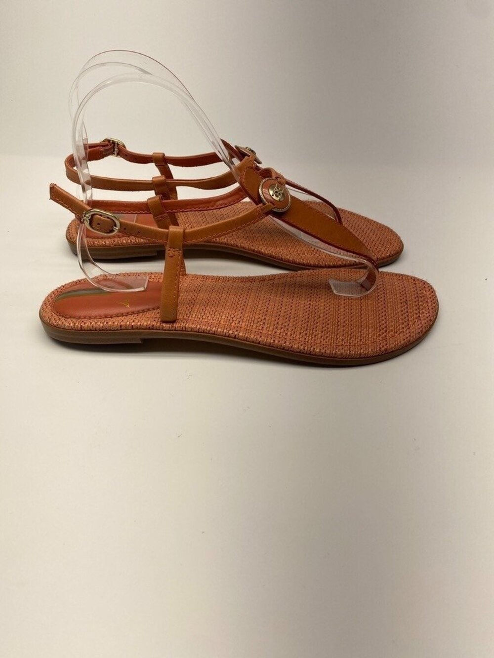 Sam Edelman Womens Gigi Signet T-Strap Flat Sandals Sz 9 - Picture 5 of 8